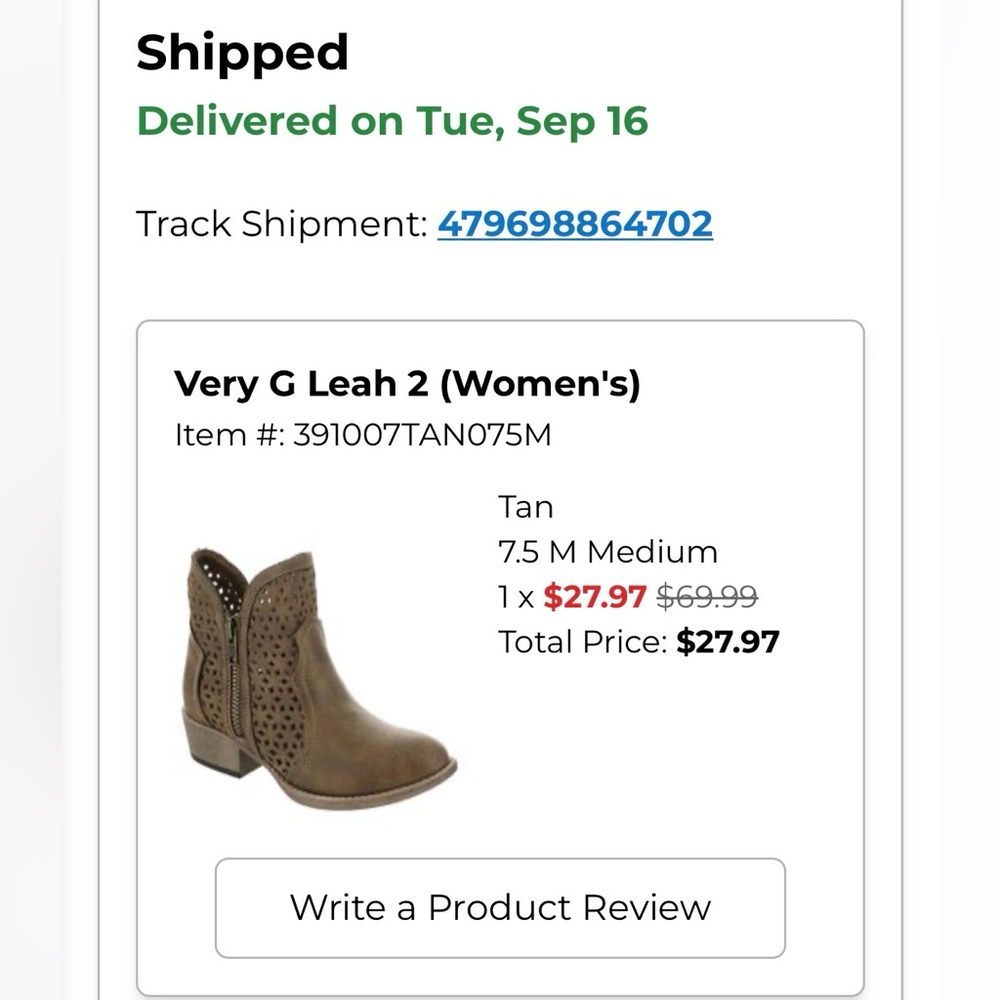 Women’s booties 7.5